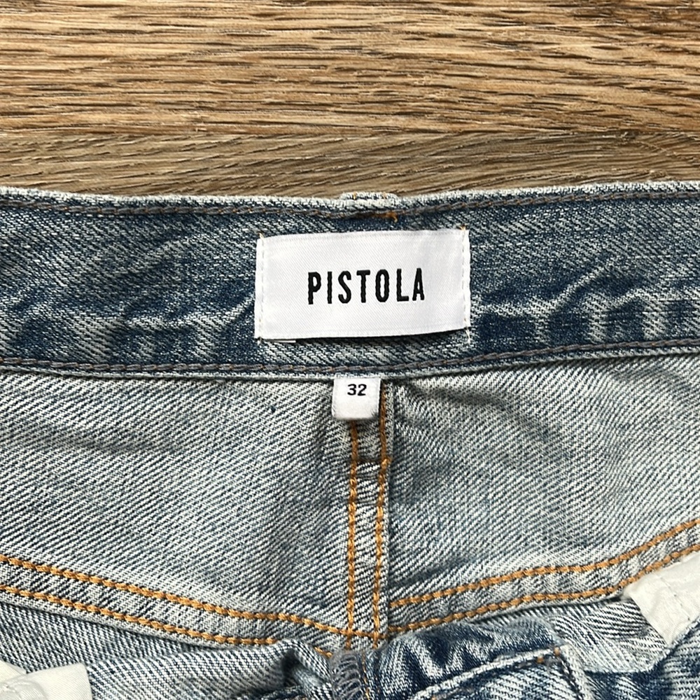 Pistola Presley ‘90s Roller Distressed Light Wash High Rise Jeans - Picture 6 of 8